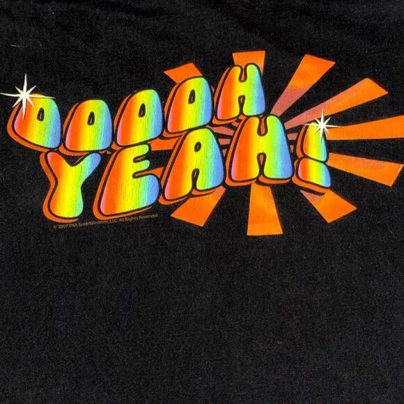 TNA Wrestling Jay Lethal Black Machismo T-Shirt Men Medium Black Tee Y2K 2007 - Picture 9 of 10